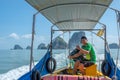 Cruising Phang Nga Bay in Thailand Royalty Free Stock Photo